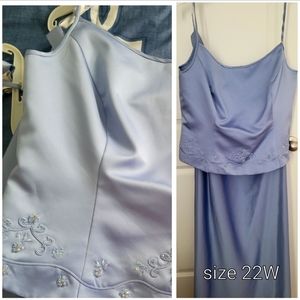 2 piece bridesmaid dresses- 22W, 24W, 6, 6